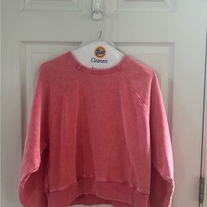 Washed Pink Crewneck Sweatshirt